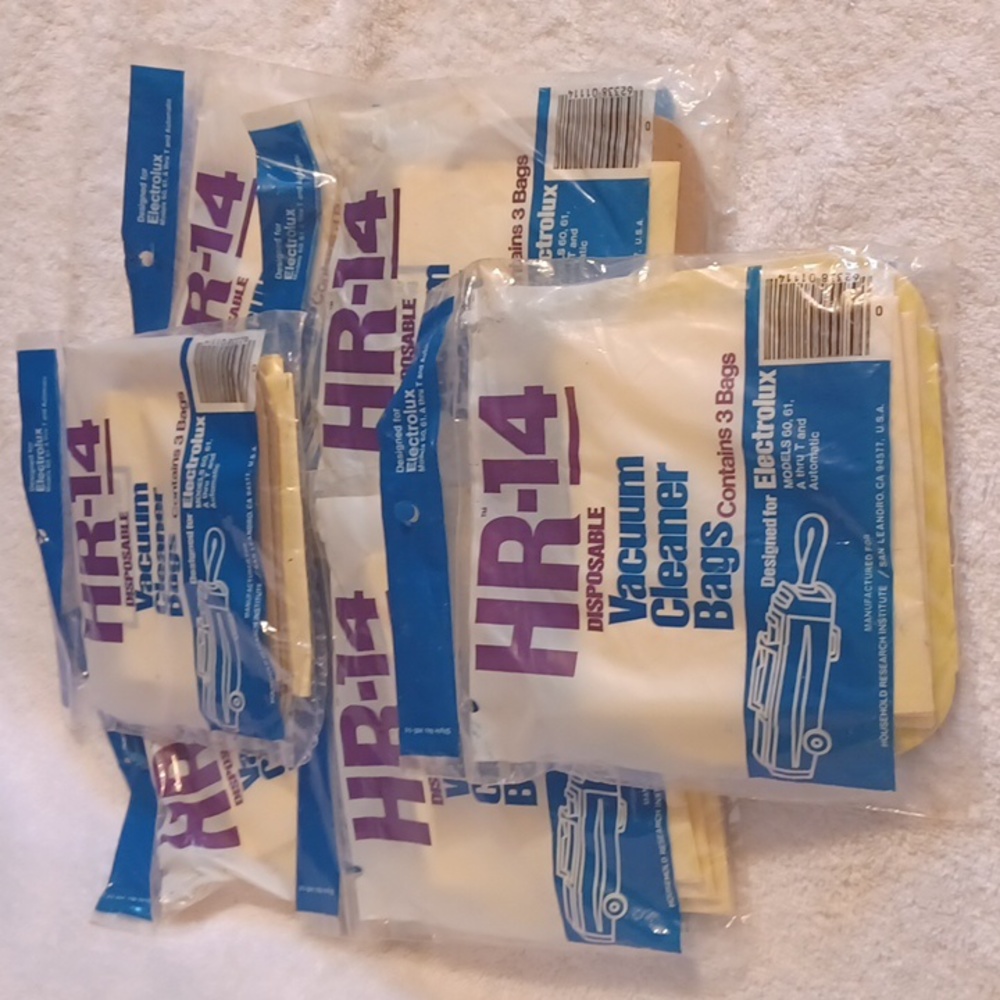 Electrolux vacuum cleaner bags fits models 60, 61, A thur T automatic